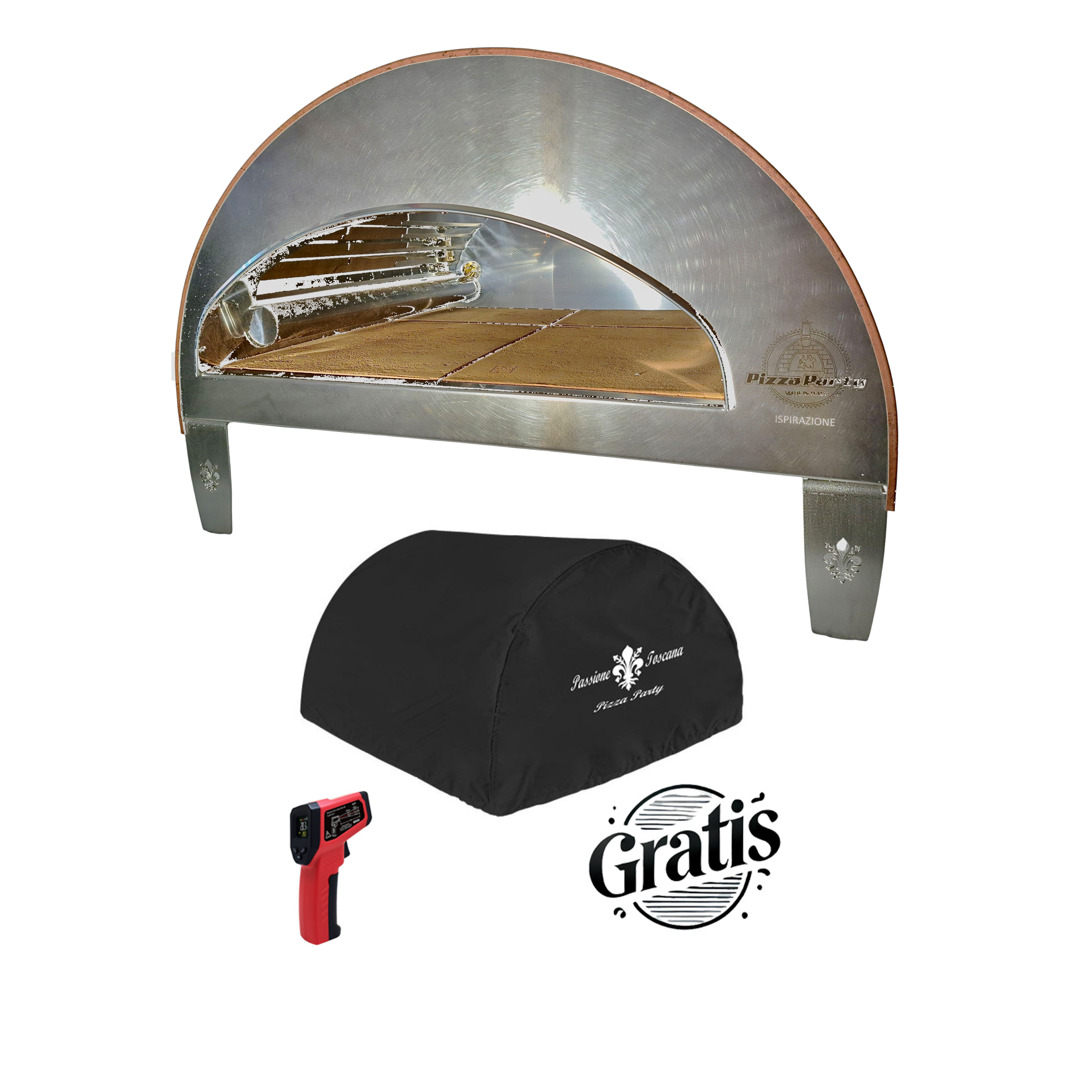 Ispirazione Gas-Pizzaofen mit Gratis-Zubehör
